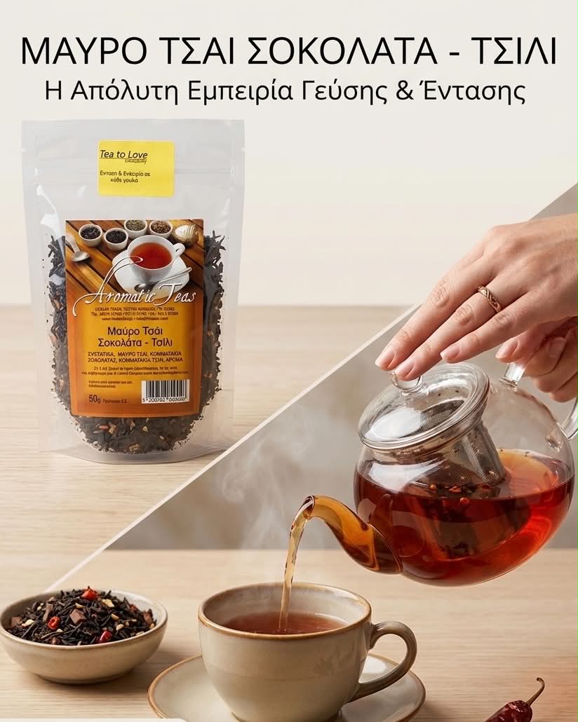 Μαύρο Τσάι Σοκολάτα Τσίλι  50γρ