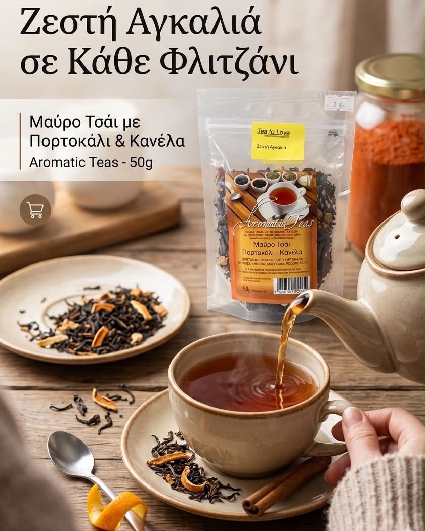 Μαυρο Τσάι Πορτοκάλι Κανέλα 50gr